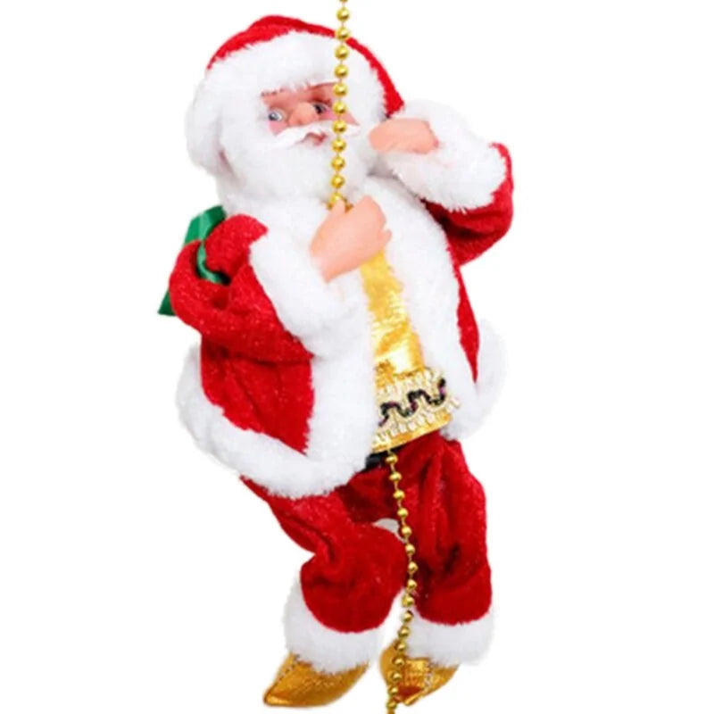 Santa Climbing Ladder Christmas Decoration